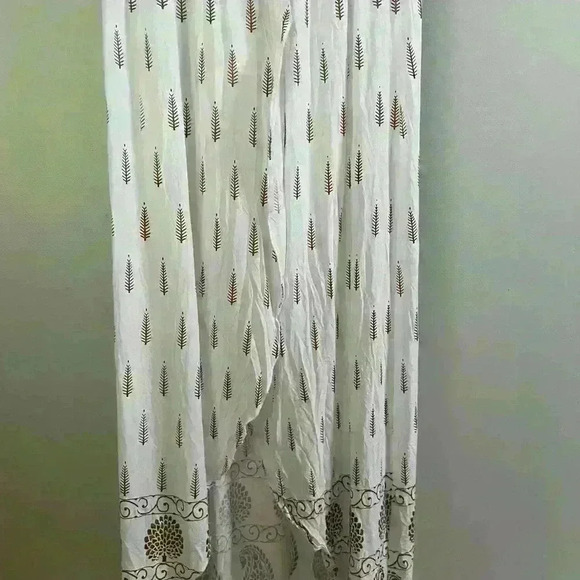 Lapogee Women’s Dress White &. Gold Made in India Size S - Picture 6 of 9